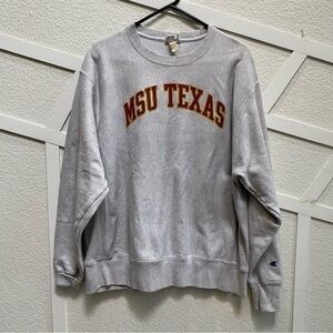 Vintage 70s Champion Midwestern State University Texas Crewneck Sweatshirt Large